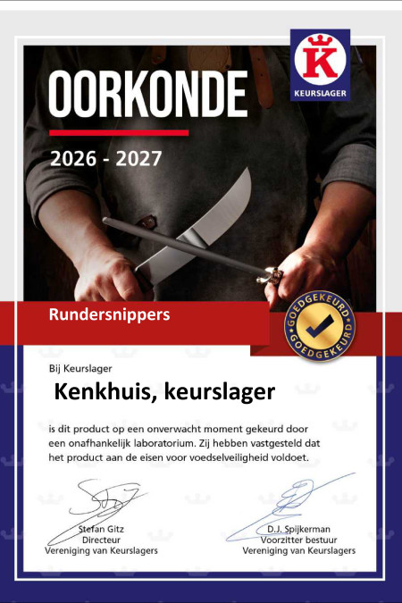 Keurslagers-Oorkonde-Rundersnippers